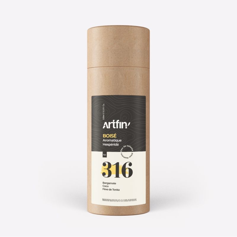 ARTFIN, N°316, boisé aromatique hespéridé, homme